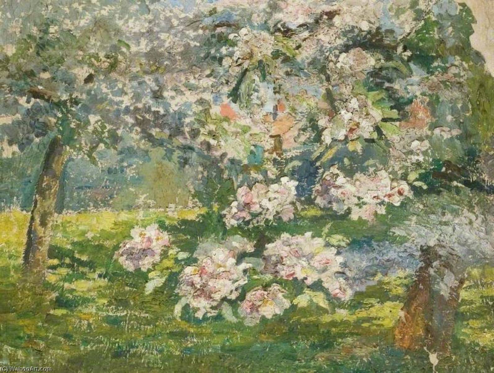 Apple Blossom In The Garden At Kingsley, Bushey — Lucy Marguerite Frobisher