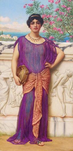 The Tambourine Girl (ii) — R.b.a John William Godward