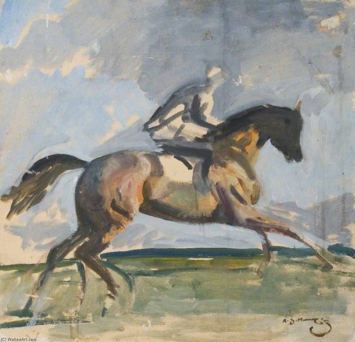 Study For 'coming Up The Canter' — Sir Alfred James Munnings