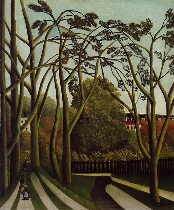 Landscape On The Banks Of The Bievre At Bicetre, Spring — Henri Julien Félix Rousseau (le Douanier)