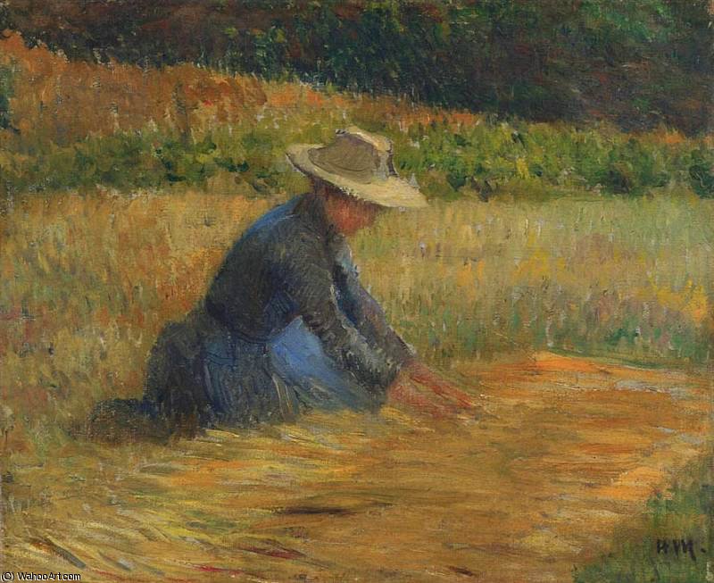 Peasant Woman In The Fields — Henri Jean Guillaume Martin