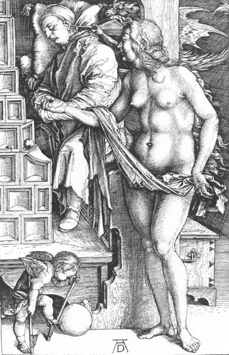 The Temptation Of The Idler Or The Dream Of The Doctor — Albrecht Dürer
