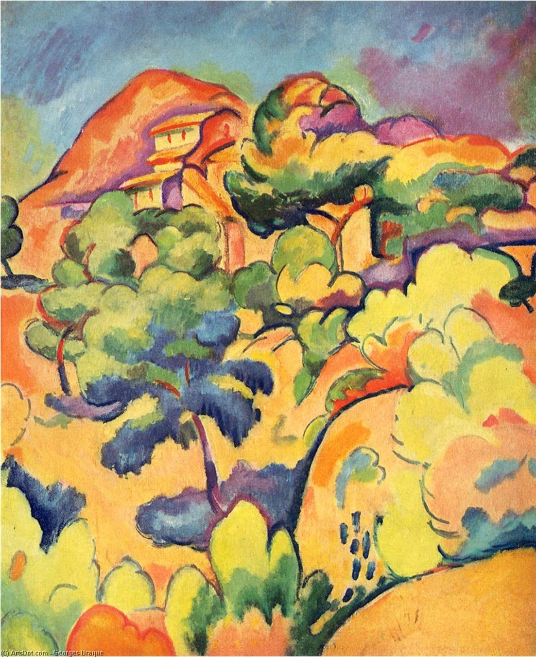 Paisaje En La Ciotat 1 — Georges Braque