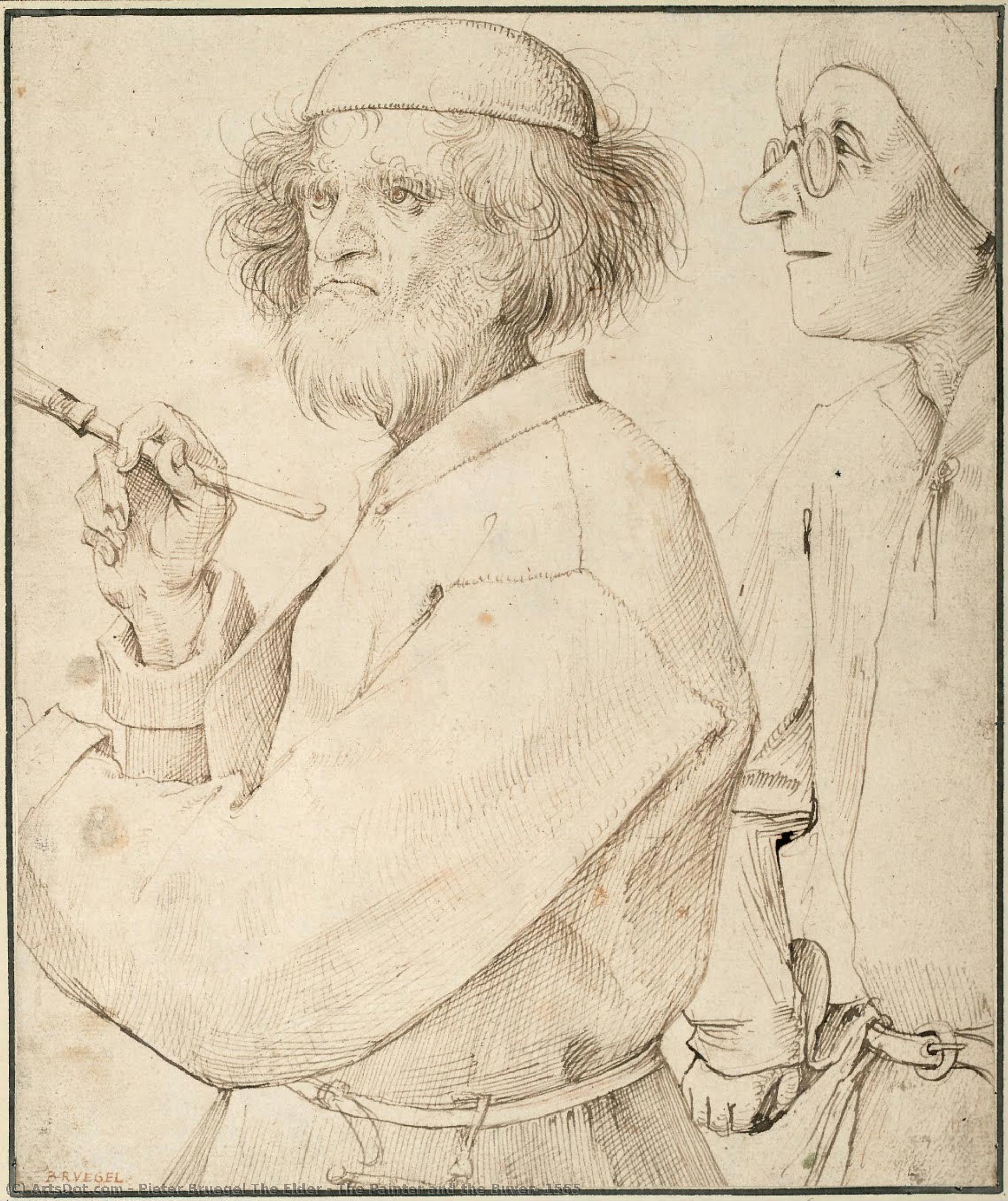 Der Maler Und Der Käufer — Pieter Bruegel Der Ältere