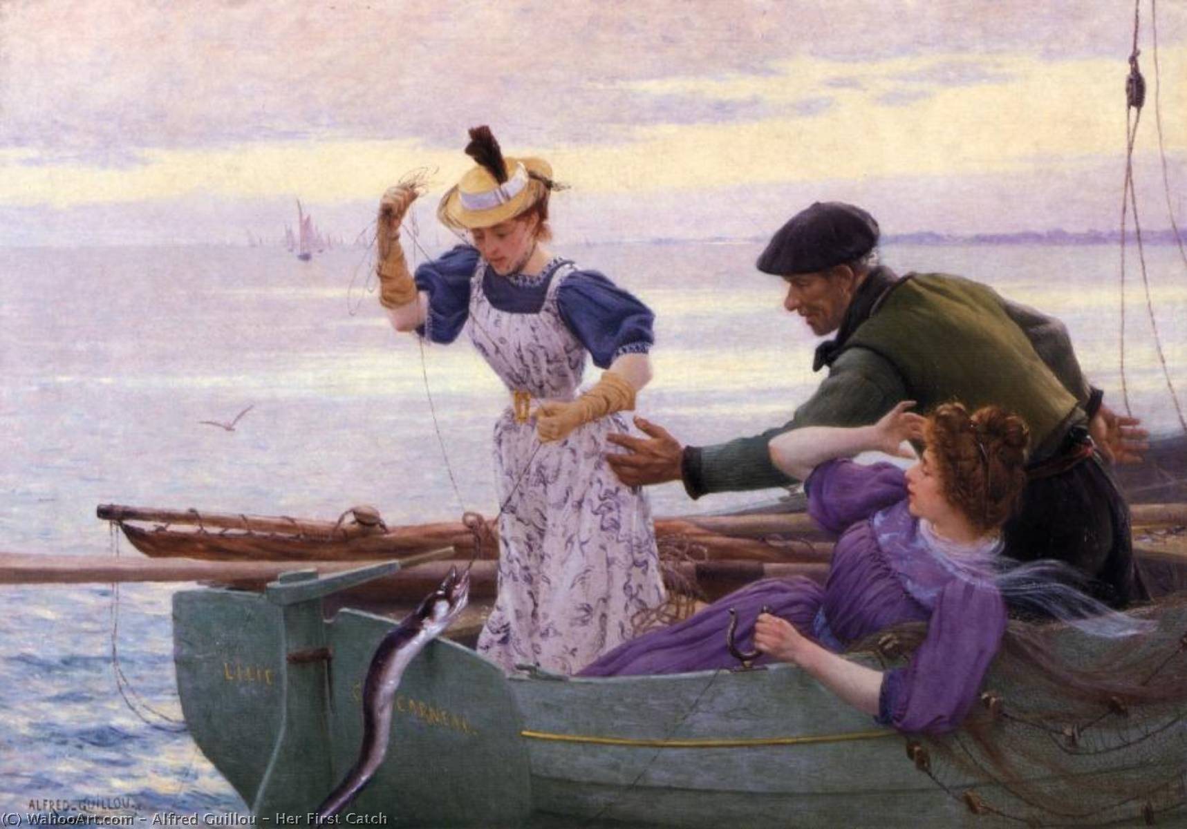 Her First Catch — Alfred Guillou