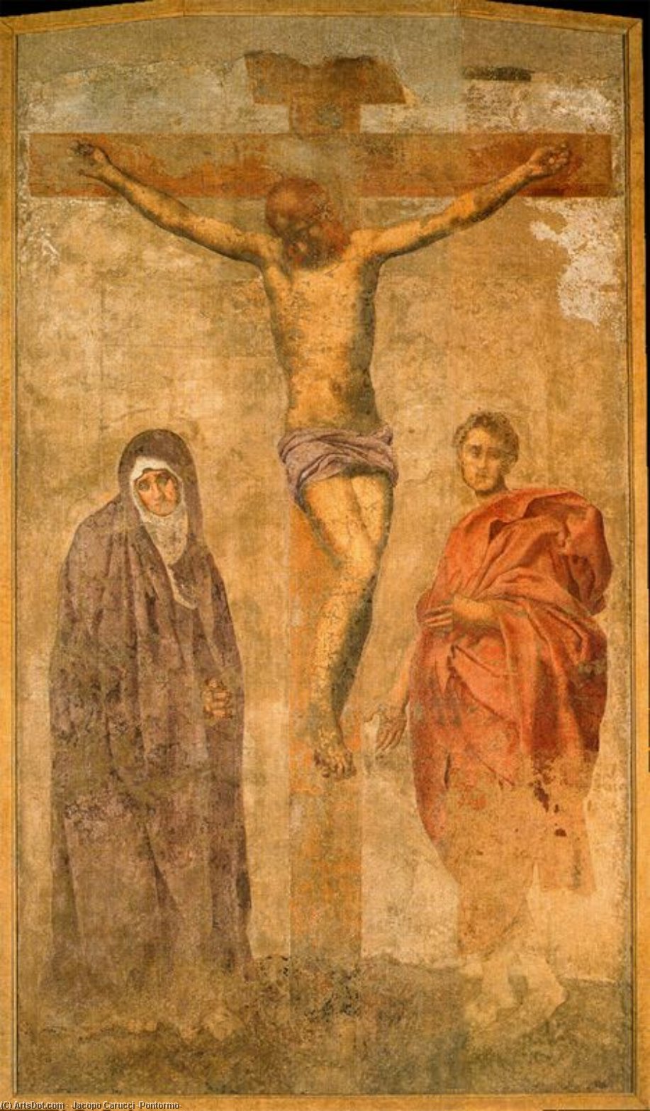Crucifixion With The Virgin And St. John — Jacopo Carucci