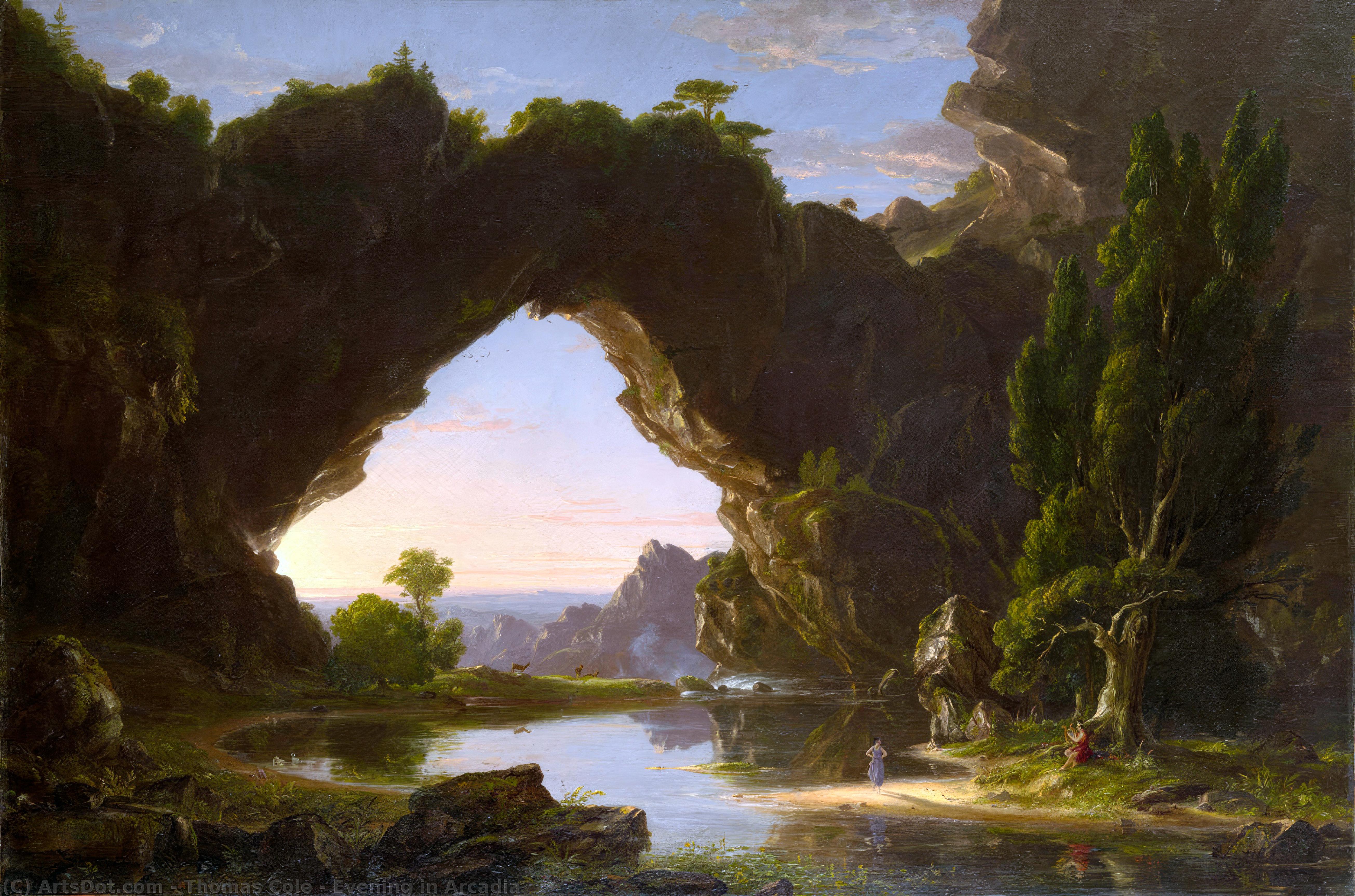 Evening In Arcadia — Томас Коул
