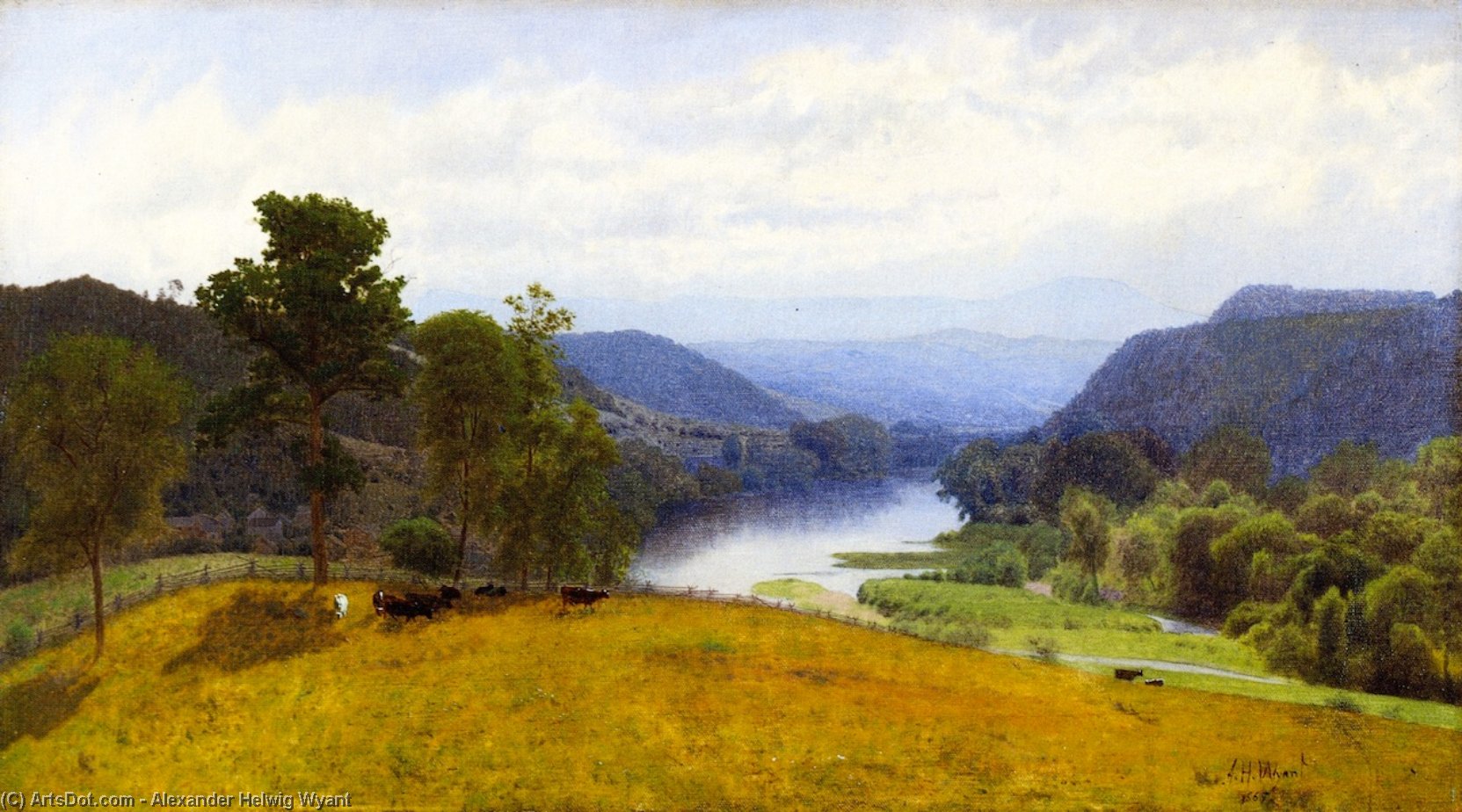 Sunset In The Hills — Alexander Helwig Wyant