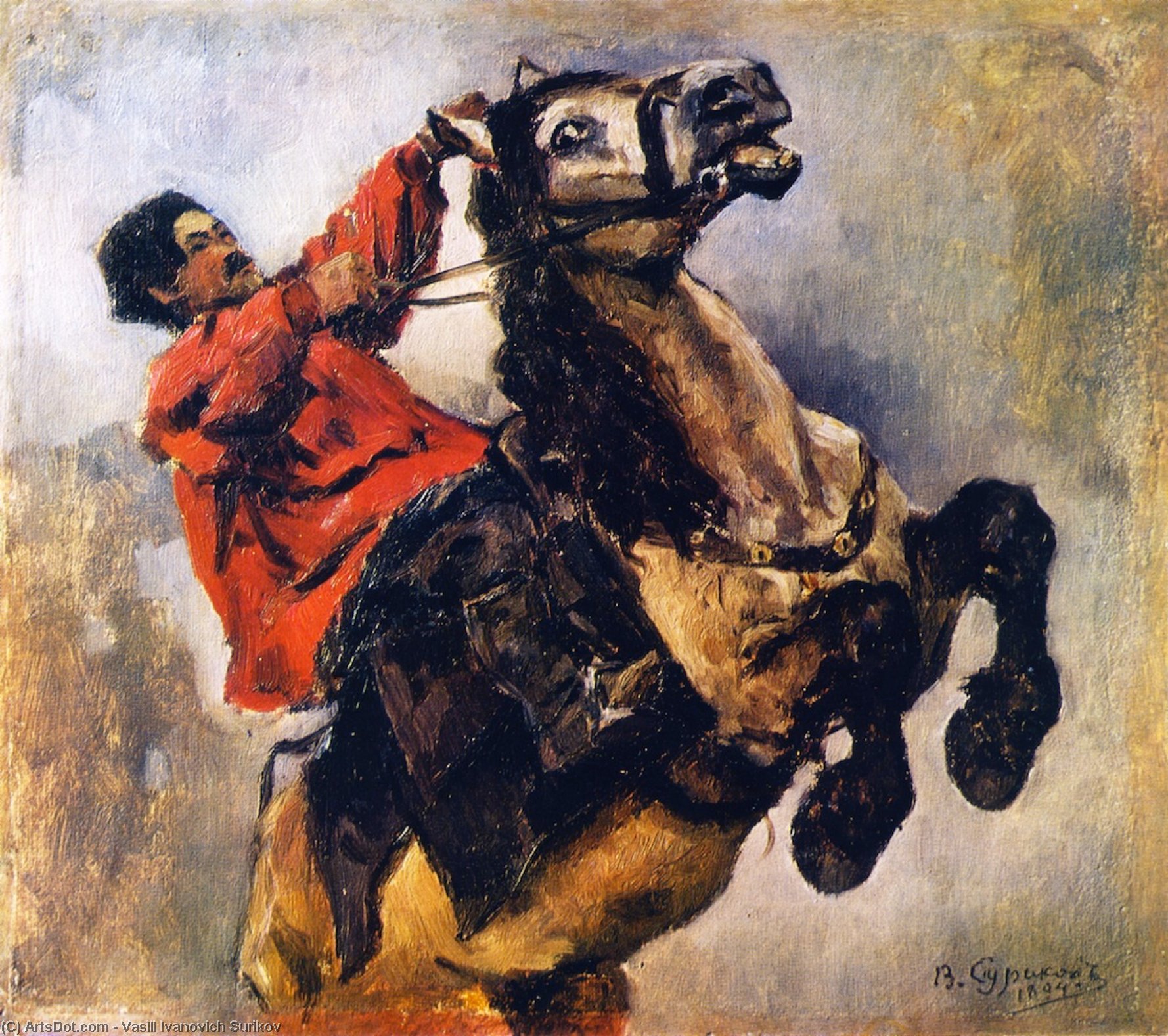 A Tartar Horseman — Vasily Ivanovich Surikov