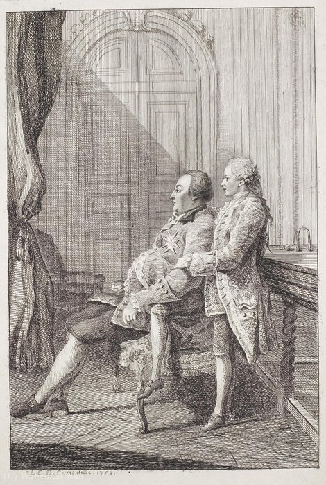 Graphics From The Adhesive Tape No. 14 Of The Princely Waldeck Court Library's Arolsen — Louis (carrogis) De Carmontelle