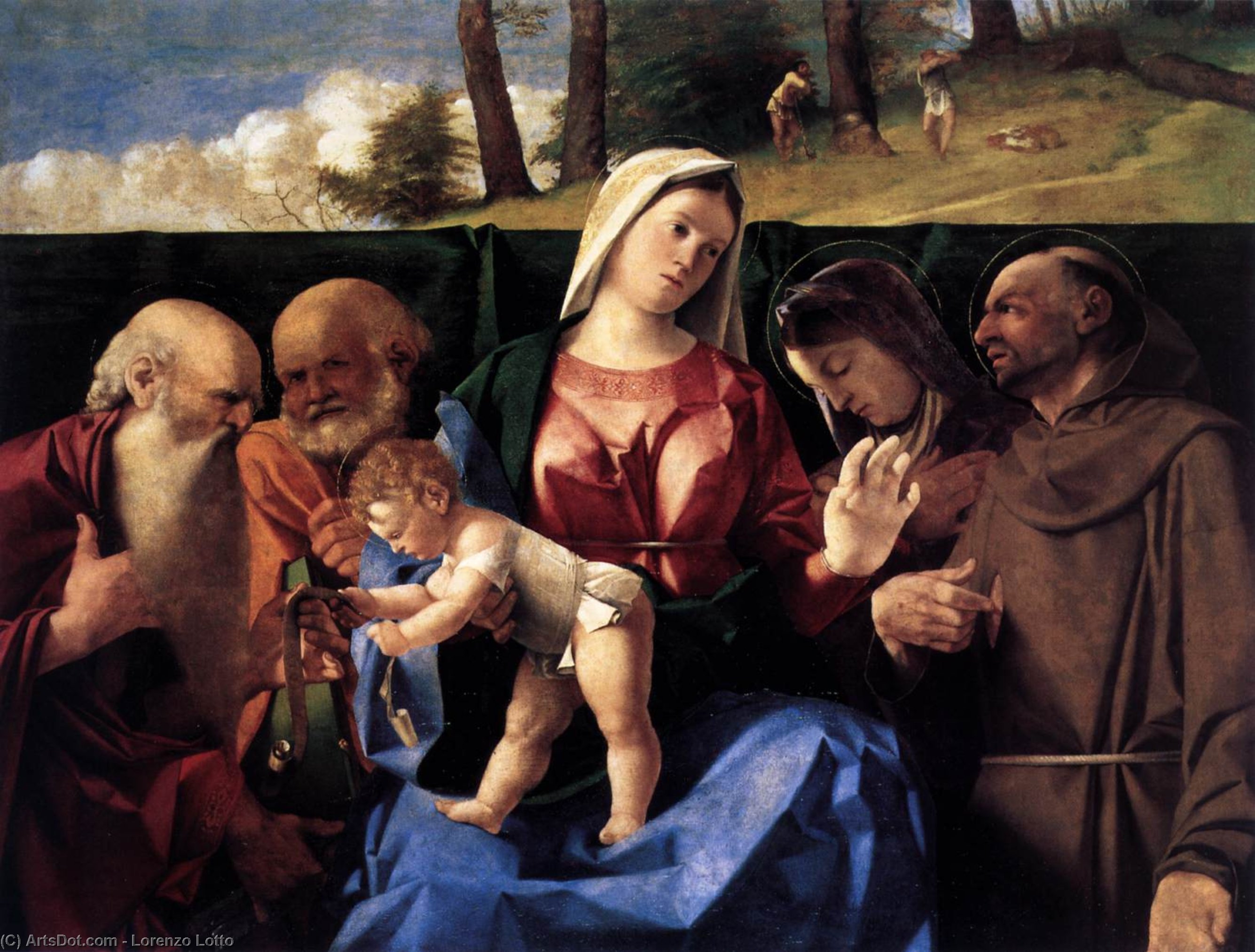 Madonna And Child With Saints — Lorenzo Lotto