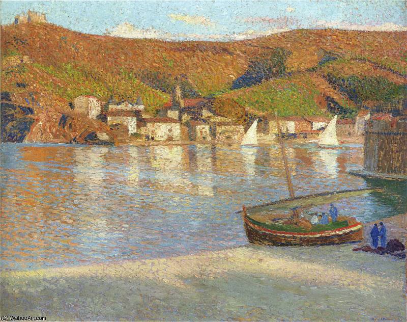 Sailboats In The Port — Henri Jean Guillaume Martin