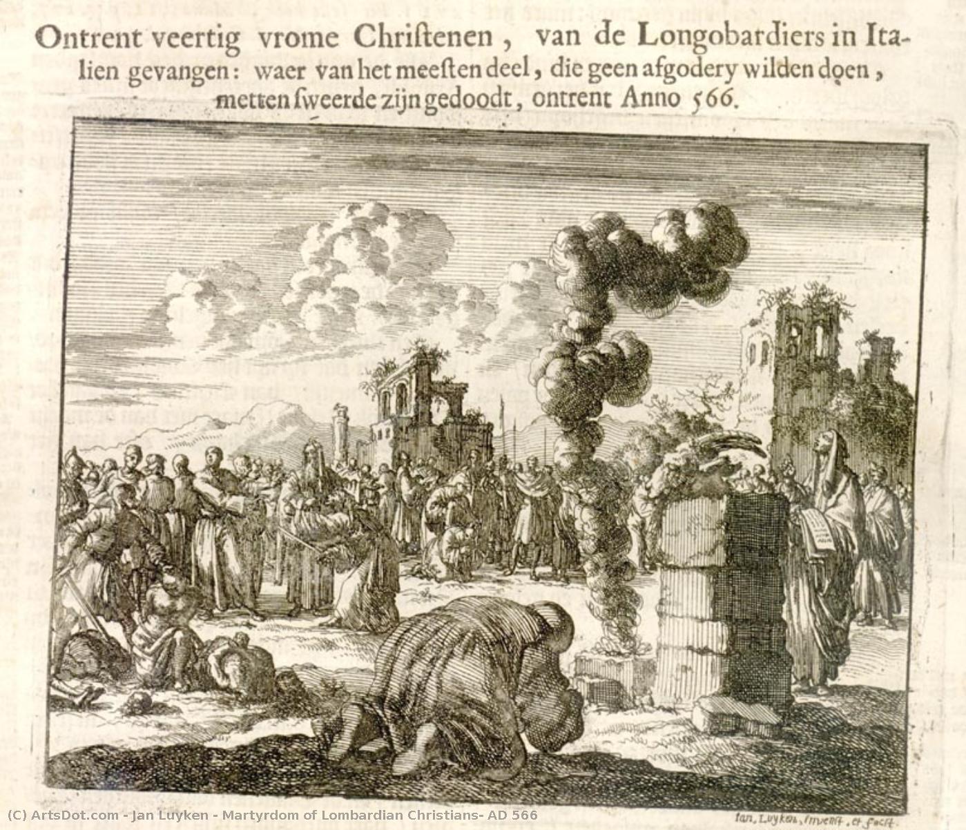 Martyrdom Of Lombardian Christians, Ad 566 — Johannes Luiken