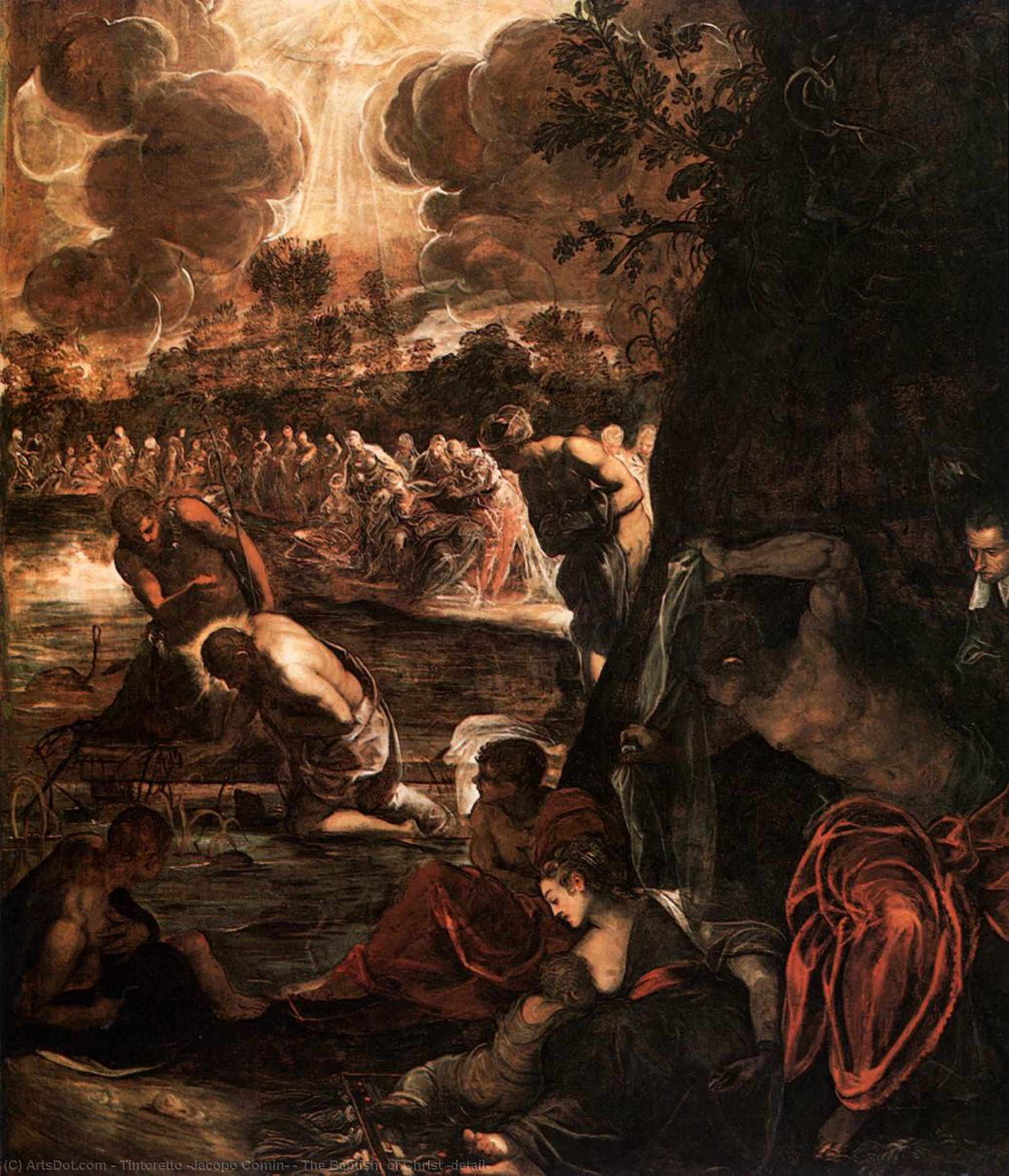 The Baptism Of Christ (detail) — Tintoreto