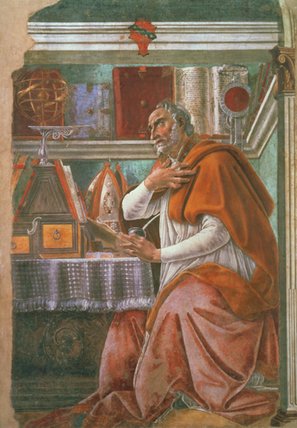St.augustine In His Cell — Боттичелли