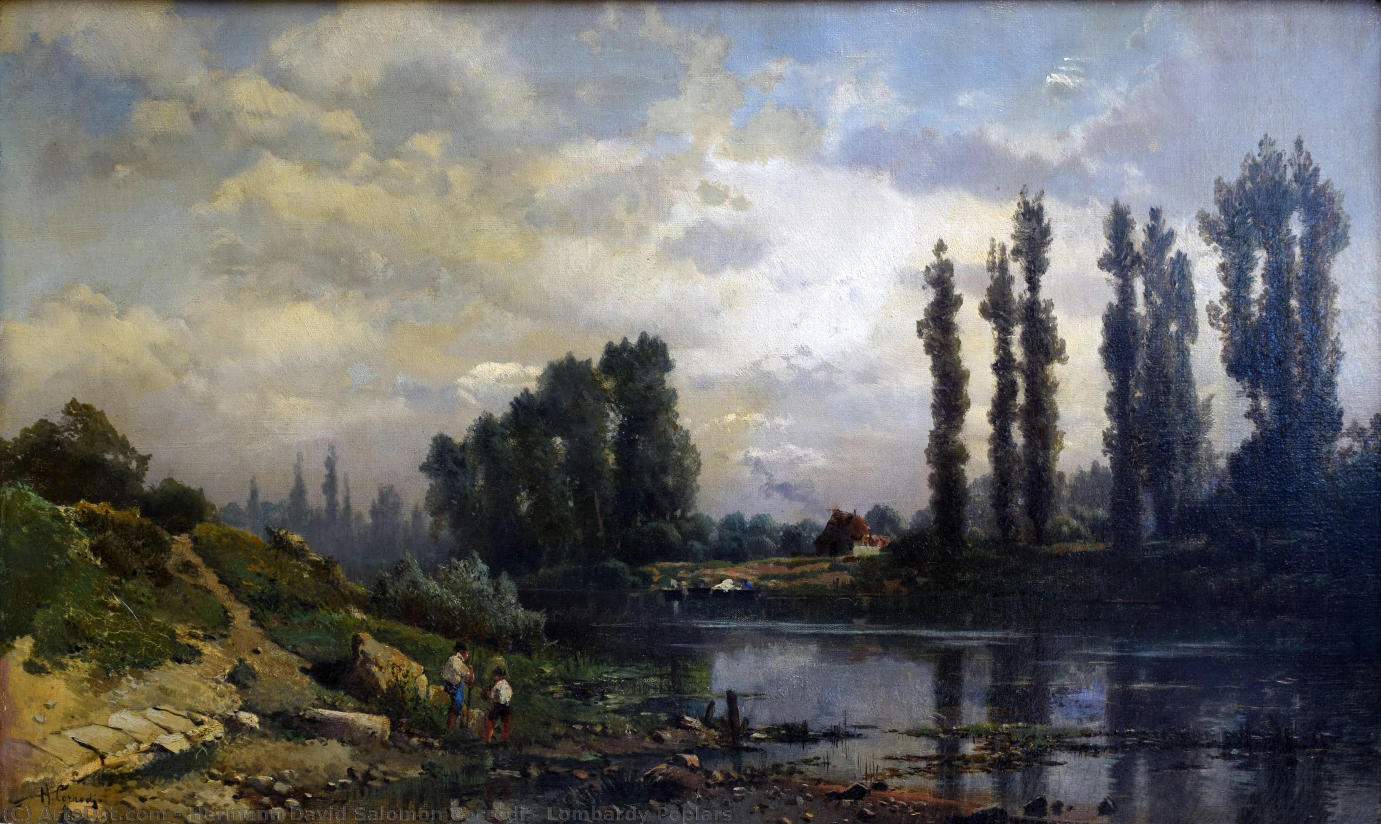 Lombardy Poplars — Hermann David Salomon Corrodi
