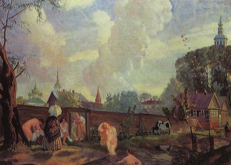 Bather — Boris Mikhailovich Kustodiev