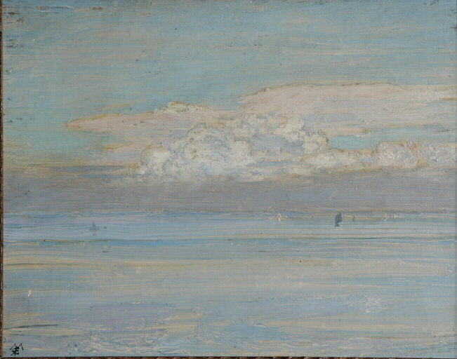 Varengeville. Effet De Nuages, Mer Calme — Émile-rené Ménard