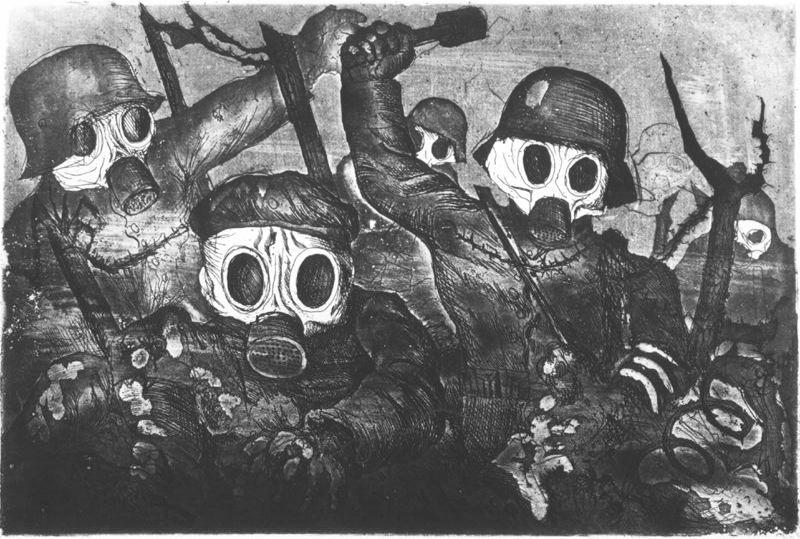 Stormtroopers Go Ahead Into The Gas (assault Under Gas) — Otto Dix