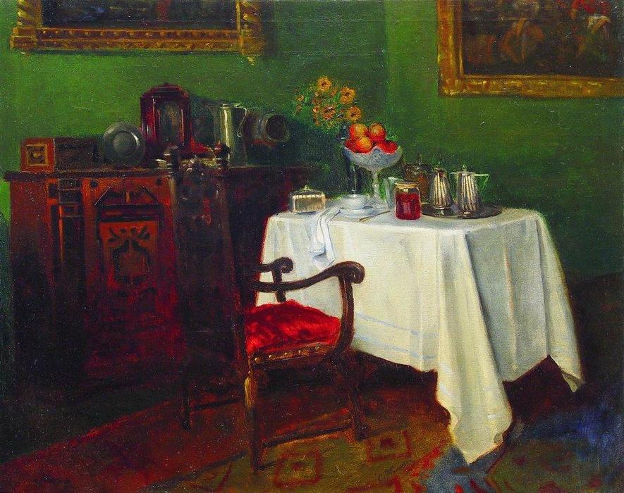 Still Life In An Interior — コンスタンチン・イェゴロヴィチ・マコフスキー