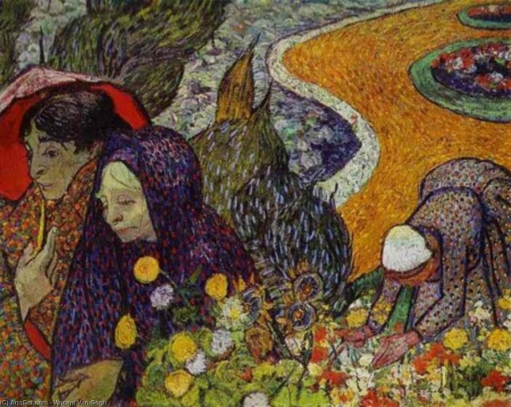 Ladies Of Arles (reminiscence Of The Garden At Etten) — Vincent Van Gog