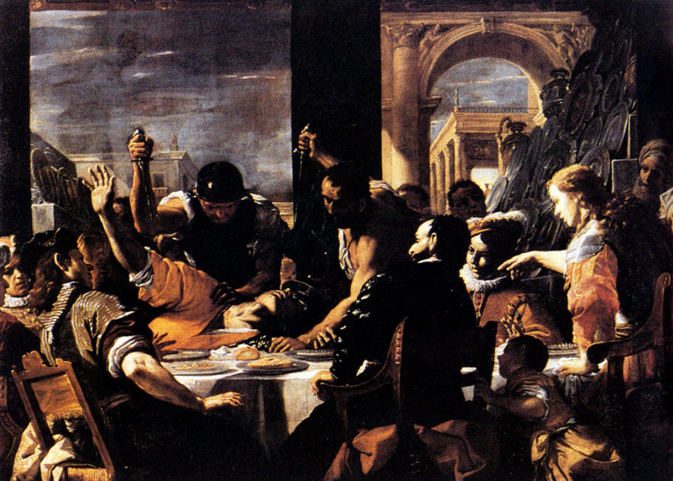 The Banquet Of Baldassare — Mattia Preti