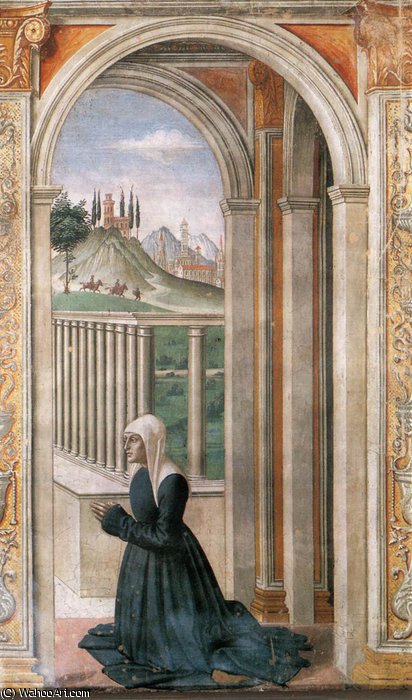 Portrait Of The Donor Francesca Pitti Tornabuoni — Domenico Ghirlandaio