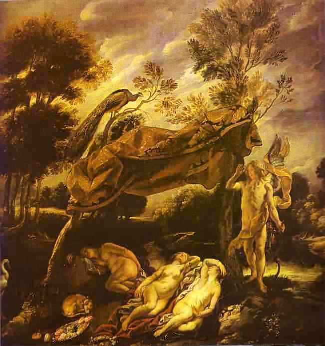 Cupid And Sleeping Nymphs — Јакоб Јорданс