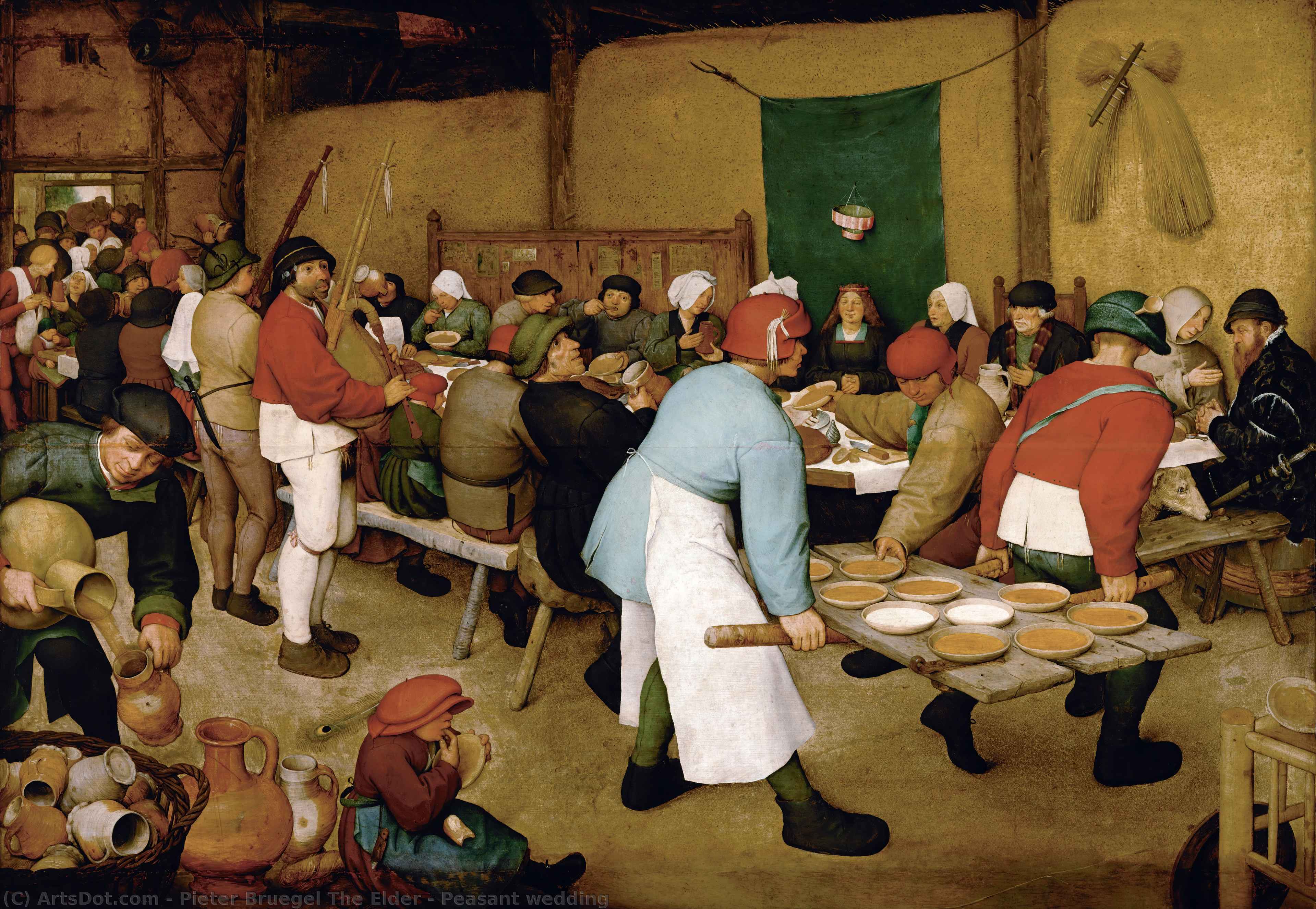 Bodegón De Bodas — Pieter Bruegel El Viejo