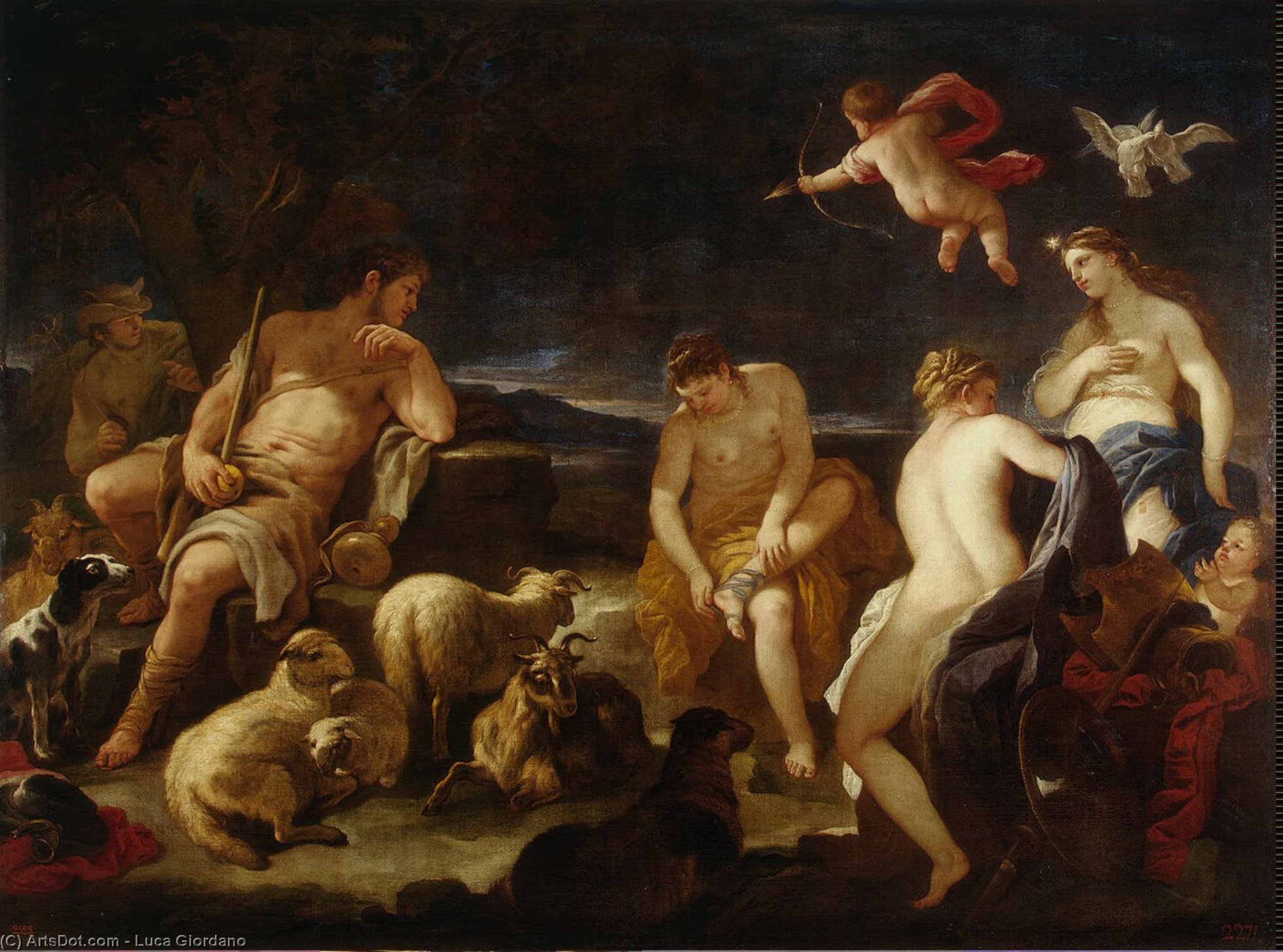 Judgment Of Paris — Luca Giordano