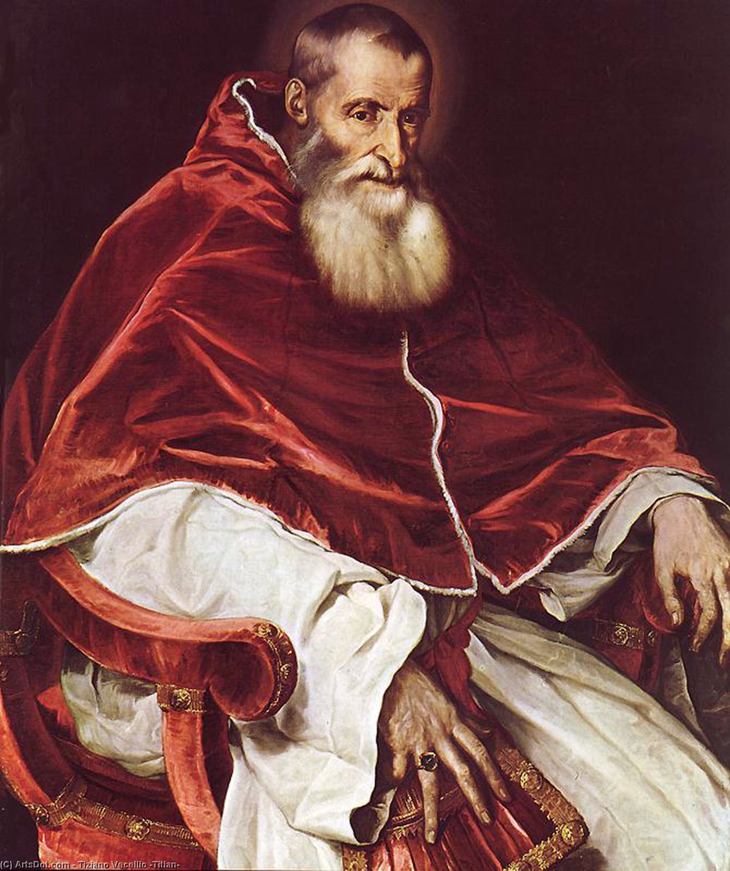 Portrait Of Pope Paul Iii — Titian