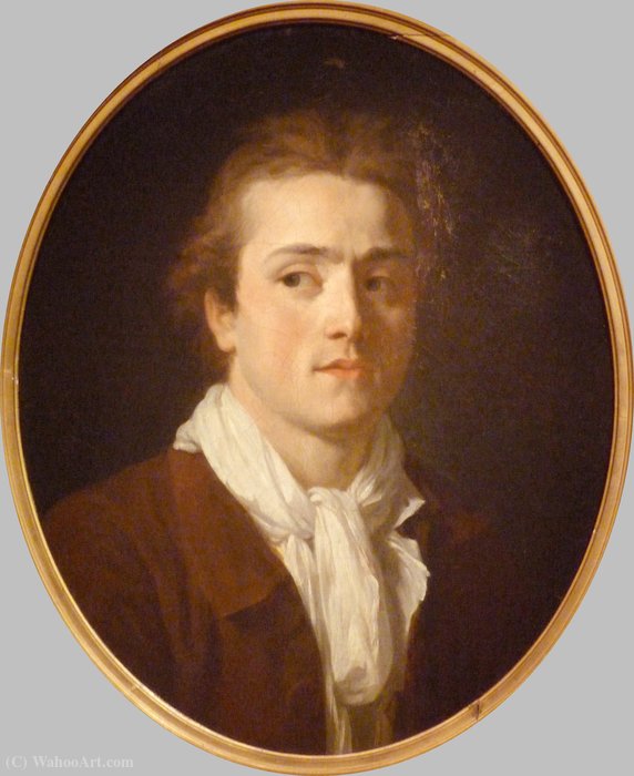 Portrait Of Paul Guillaume Lemoine, Says Romain — Joseph Benoit Suvée