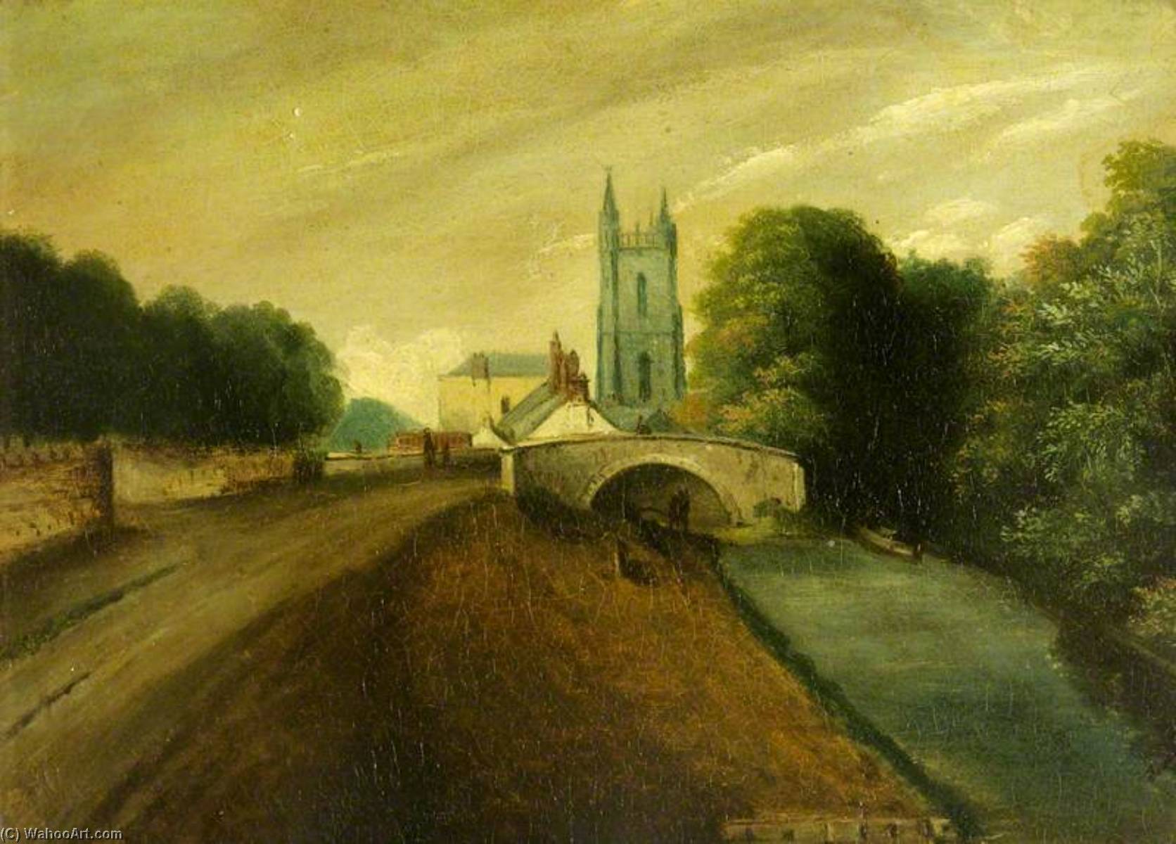 St John’s Church (from The Glamorgan Canal, Cardiff) — Alexander Wilson
