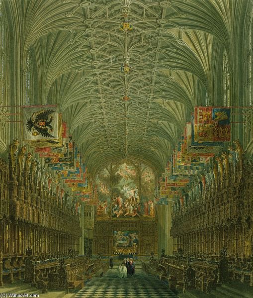Windsor Castle, Quire Of St George's — Charles Wild