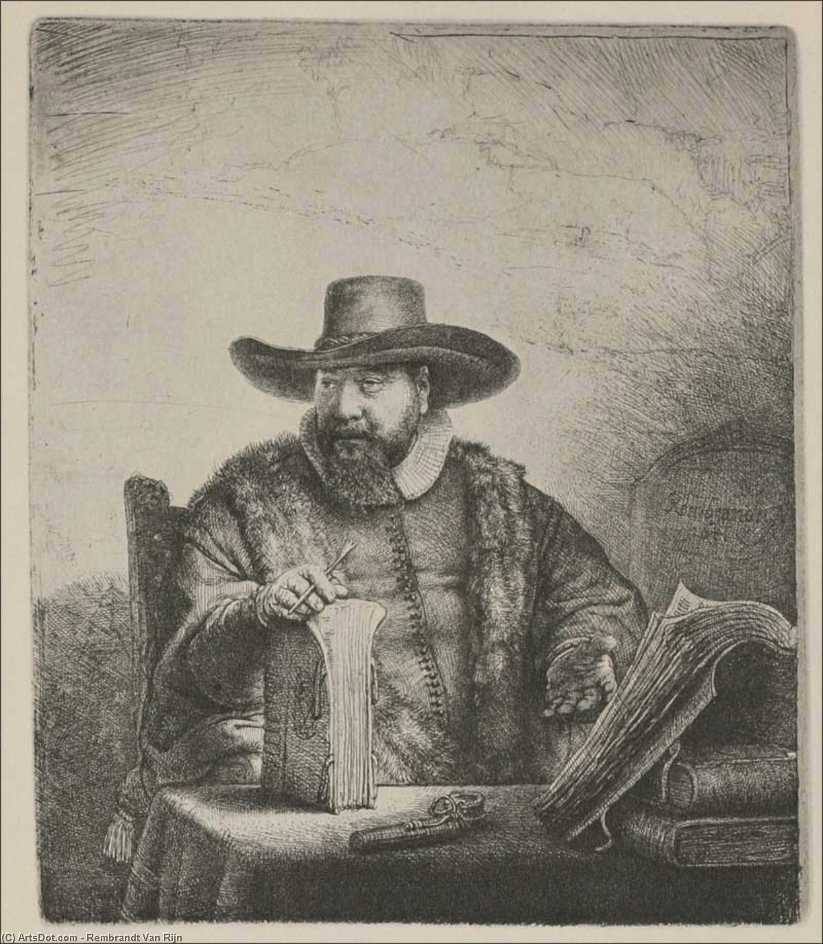 Corneliz Claesz Anslo — Rembrandt Van Rijn