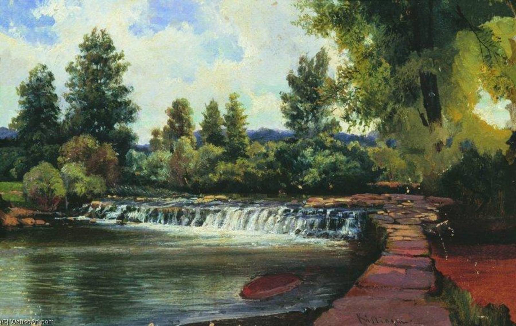 Kissingen. The Waterfall — Alexei Petrowitsch Bogoljubow