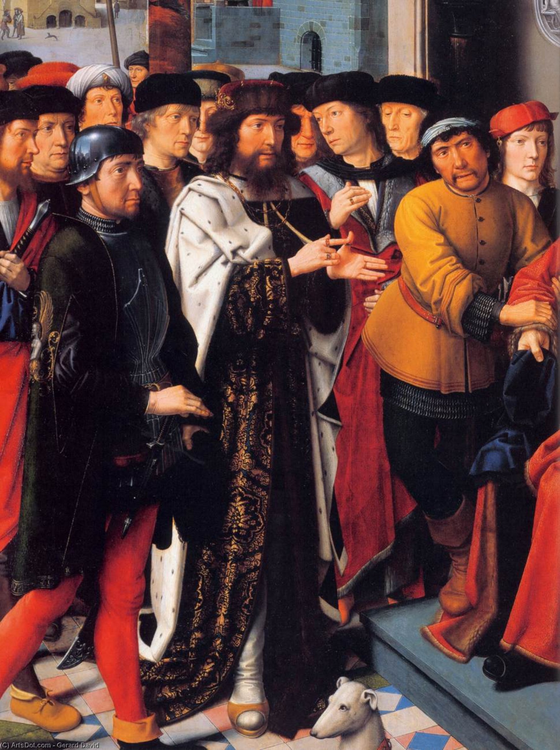 The Judgment Of Cambyses (detail) — Gerard David