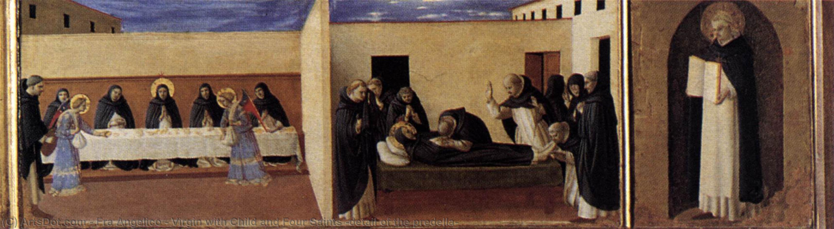 Virgen Con Niño Y Cuatro Santos (detalle De La Predela) — Fra Angelico