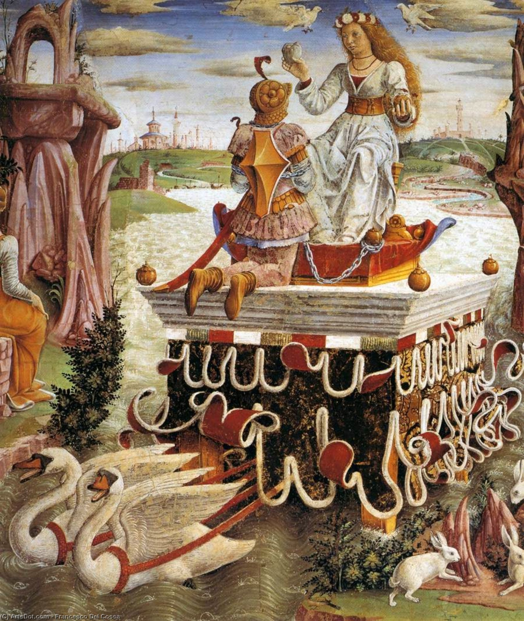 Allegory Of April: Triumph Of Venus (detail) — Francesco Del Cossa
