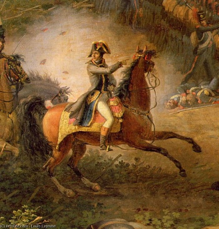 The Battle Of Marengo, Detail Of Napoleon Bonaparte_2 — Louis François Baron Lejeune