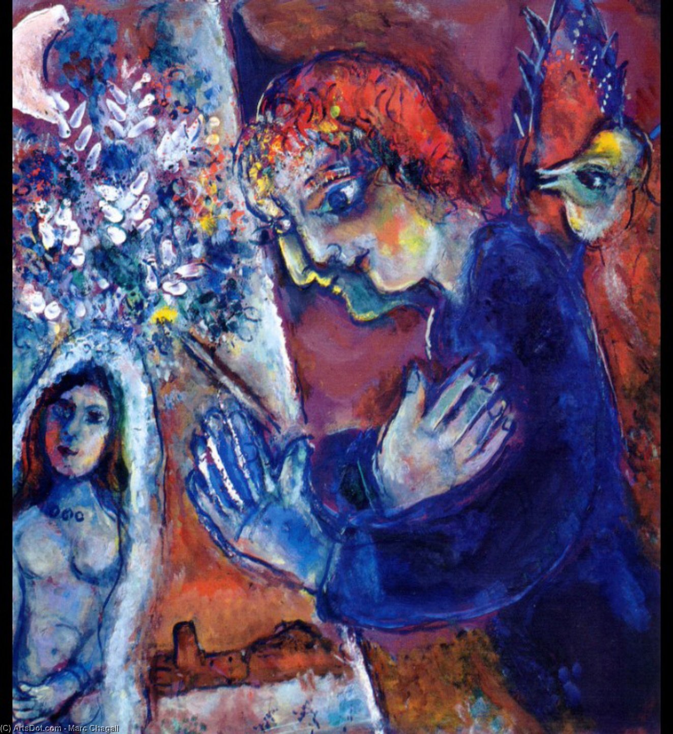 Artist At Easel — Marc Chagall