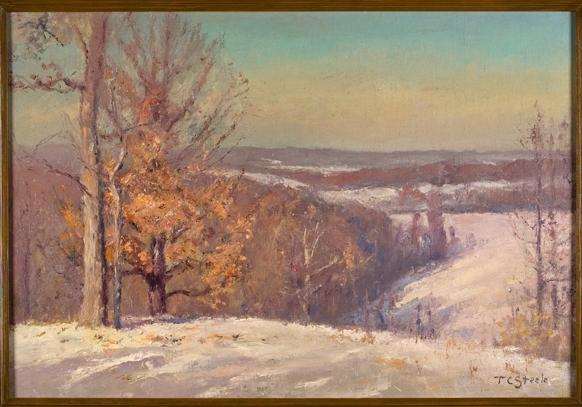 In Winter, The North Slope (winter Hills) — Theodore Clement Steele