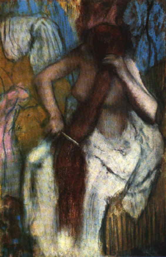 Combing Hair — Edgar Degas