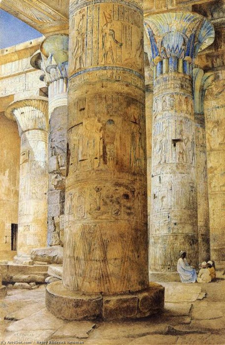 Hall Of Columns, Philae — Henry Roderick Newman