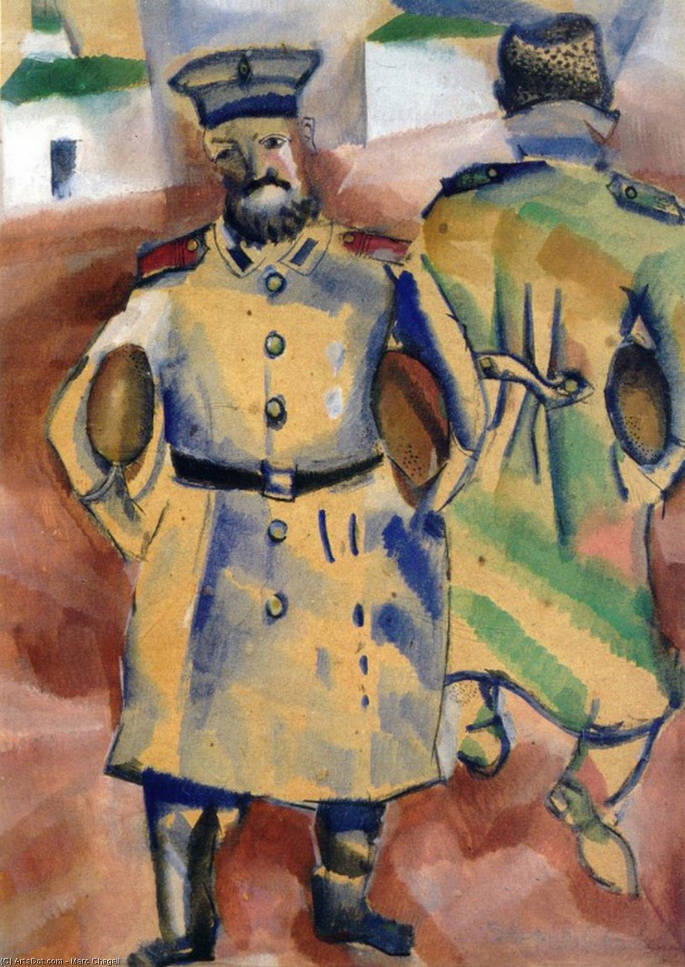Soldiers With Bread — Марк Шагал