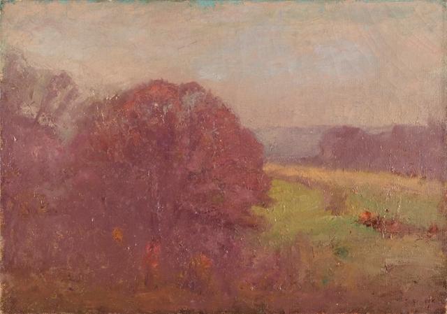 Morning In Early Autumn (oaks In Autumn) — Theodore Clement Steele