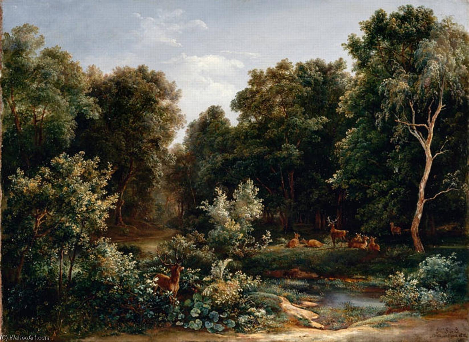 Intérieur De La Forêt De Fontainebleau — Sarazin De Belmont Louise Joséphine