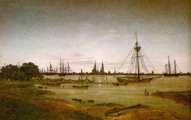 Port By Moonlight — Каспар Давид Фридрих