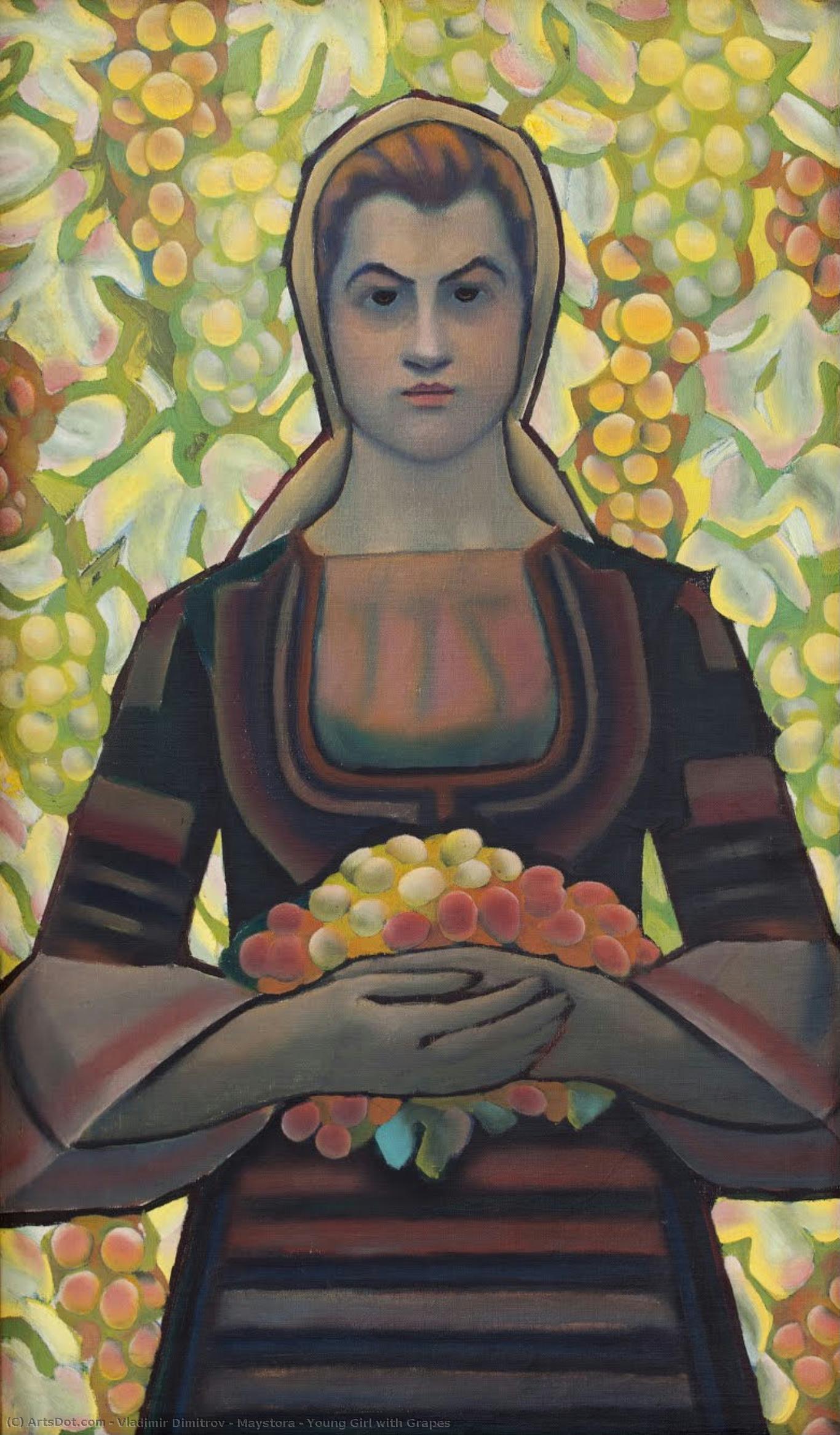Young Girl With Grapes — Vladimir Dimitrov - Maystora