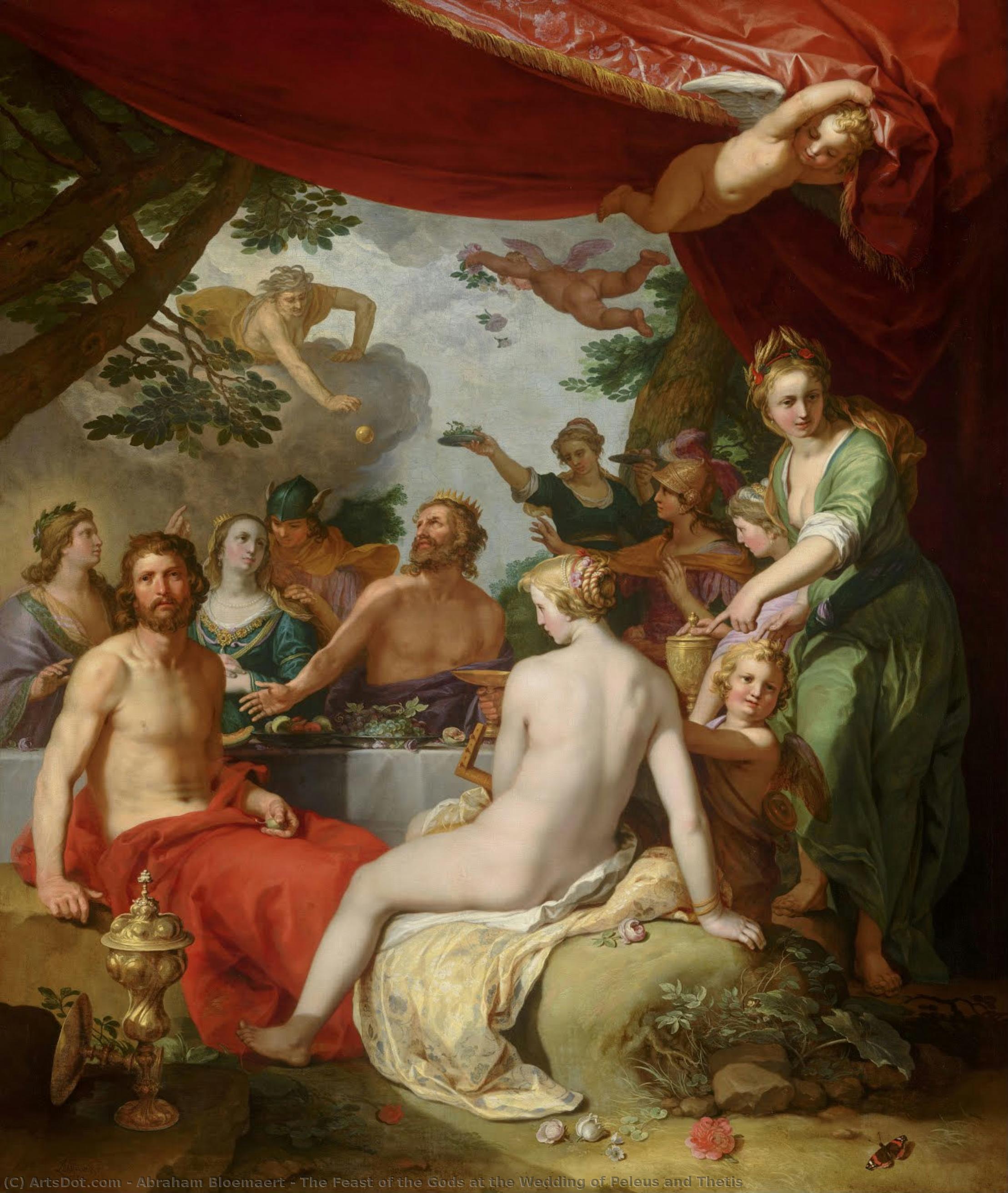 The Feast Of The Gods At The Wedding Of Peleus And Thetis — Abraham Bloemaert